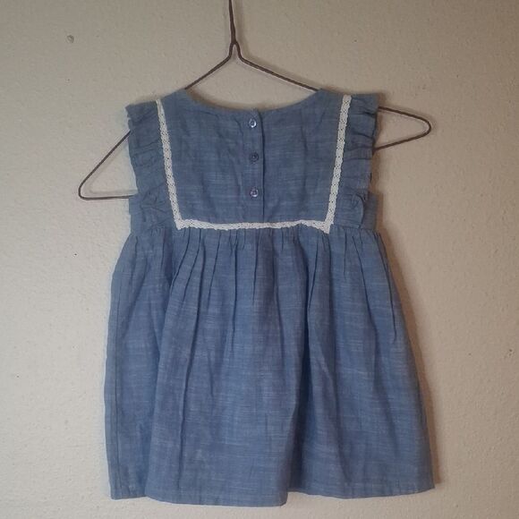 True Craft Blue Kids Top with Embroidered Design size 18 months NWT - Picture 4 of 5